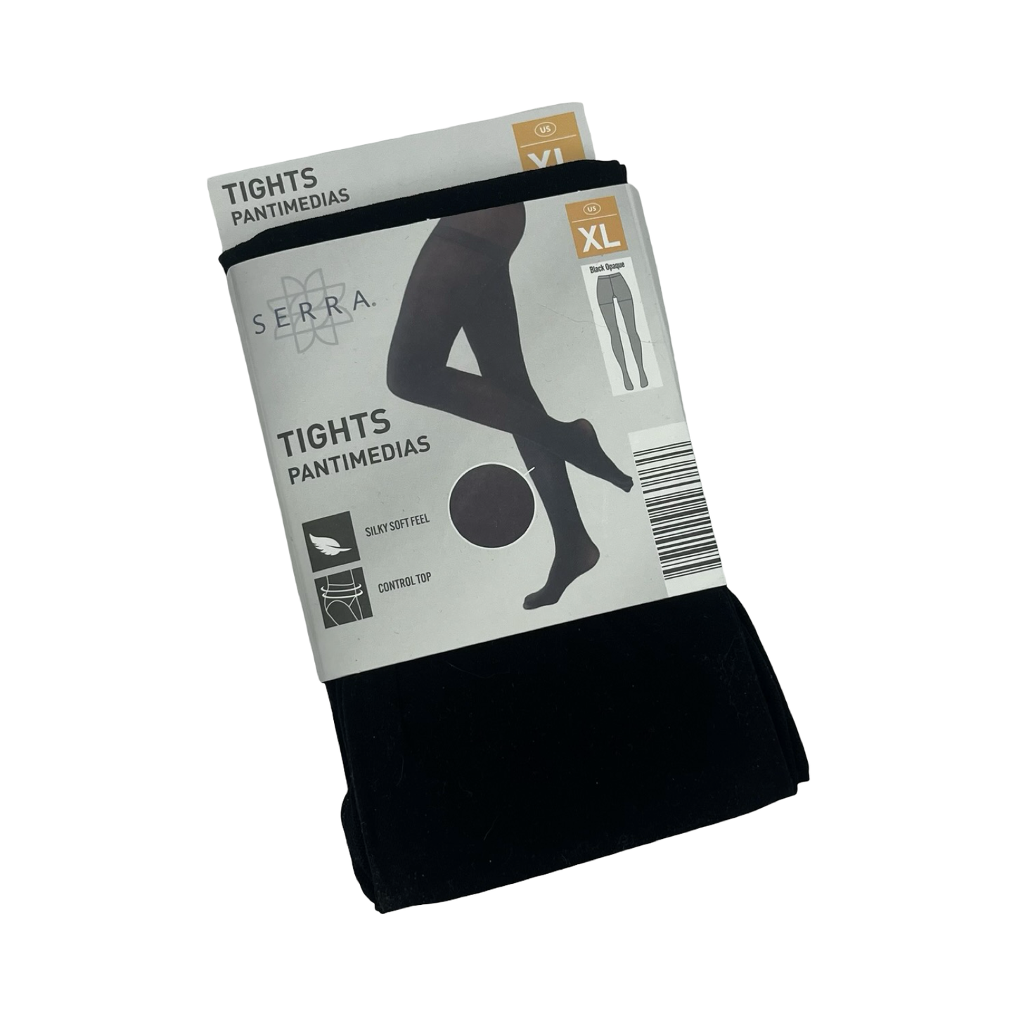 Tights By Serra In Black, Size:Xl
