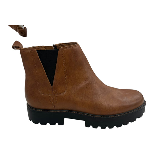 Boots Ankle Heels By Zodiac In Brown, Size:10
