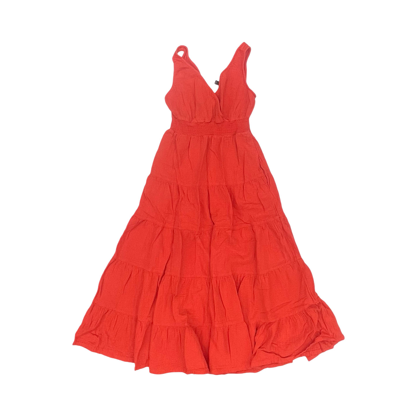 Dress Casual Midi By Universal Thread In Orange, Size:Xs