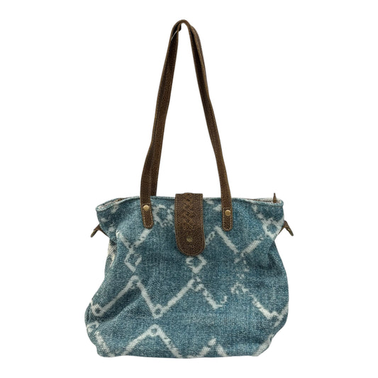 Handbag By Myra In Blue, Size:Medium