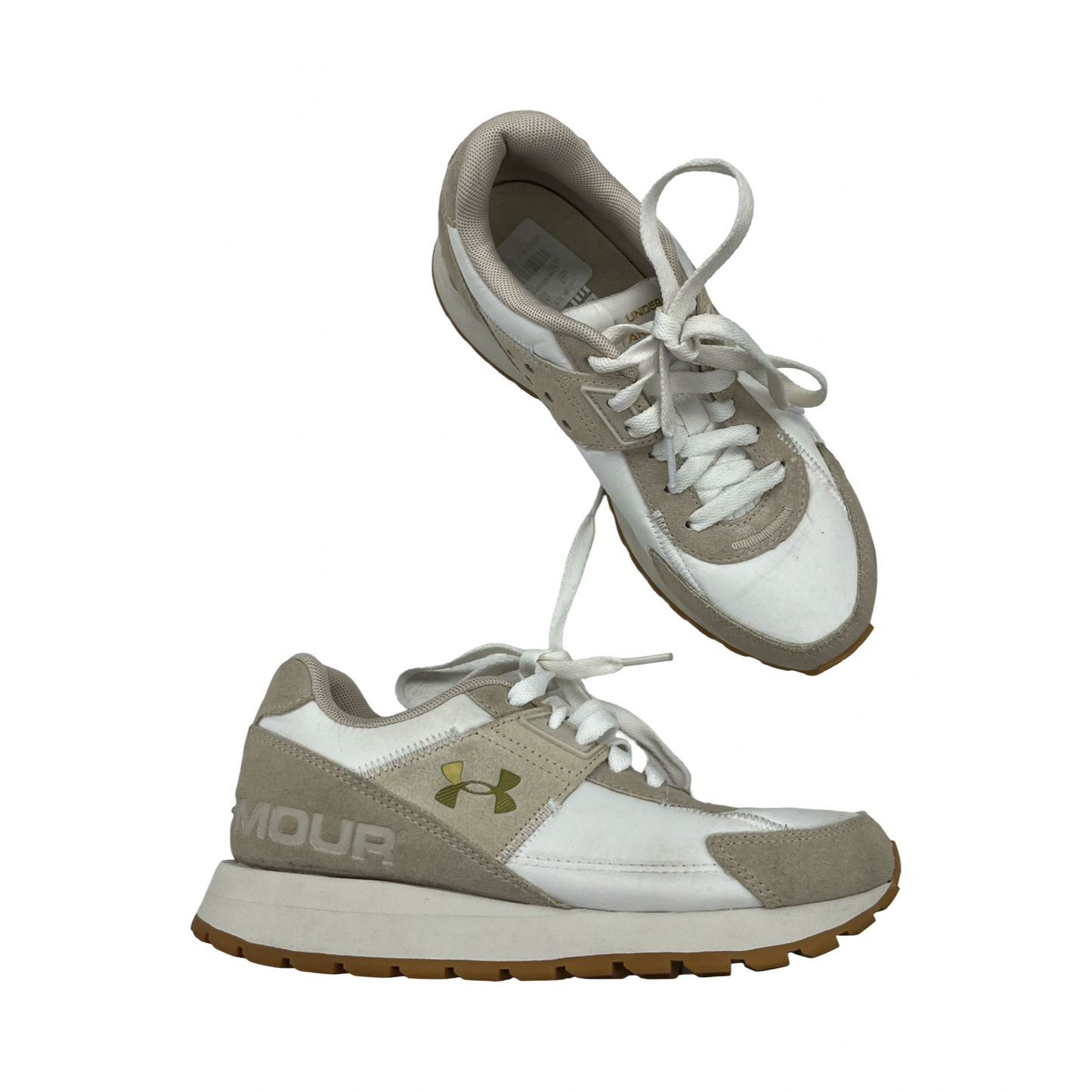 Shoes Sneakers By Under Armour In Tan, Size:6