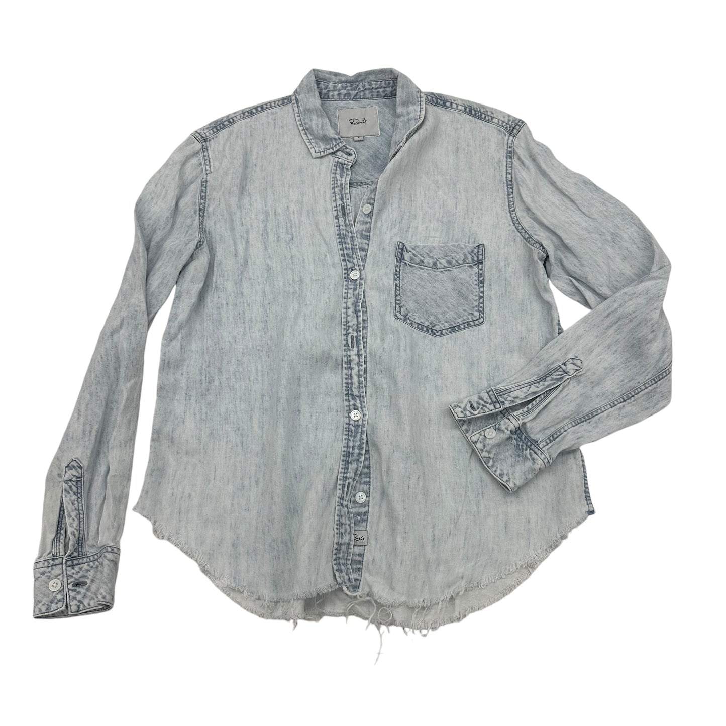 Top Ls By Rails In Blue Denim, Size:S