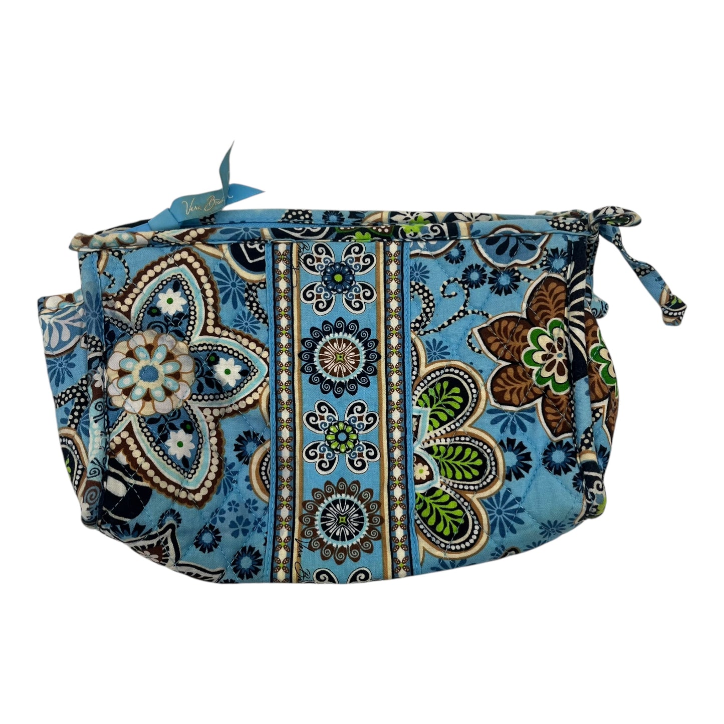 Makeup Bag By Vera Bradley In Blue, Size:Medium