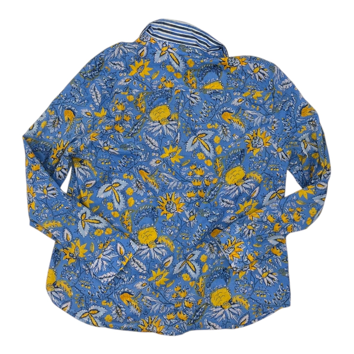 Top Ls By Talbots In Blue & Yellow, Size:Lp
