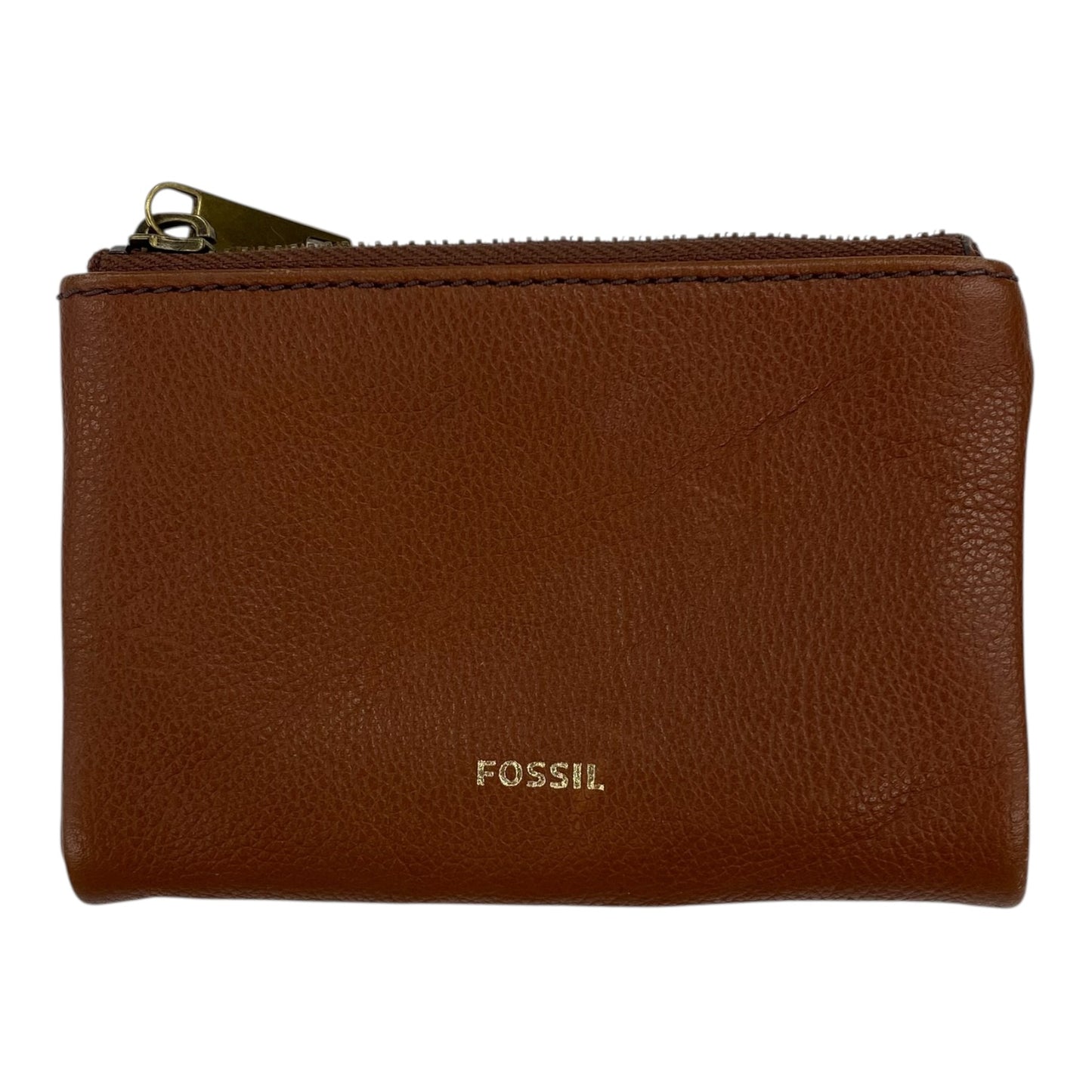 Wallet Leather By Fossil In Brown, Size:Small