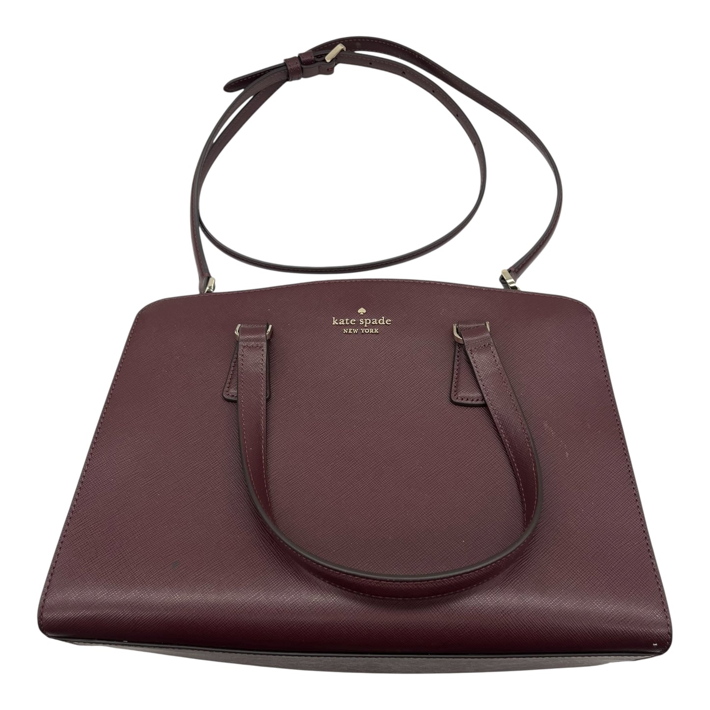 Handbag Designer By Kate Spade In Maroon, Size:Medium