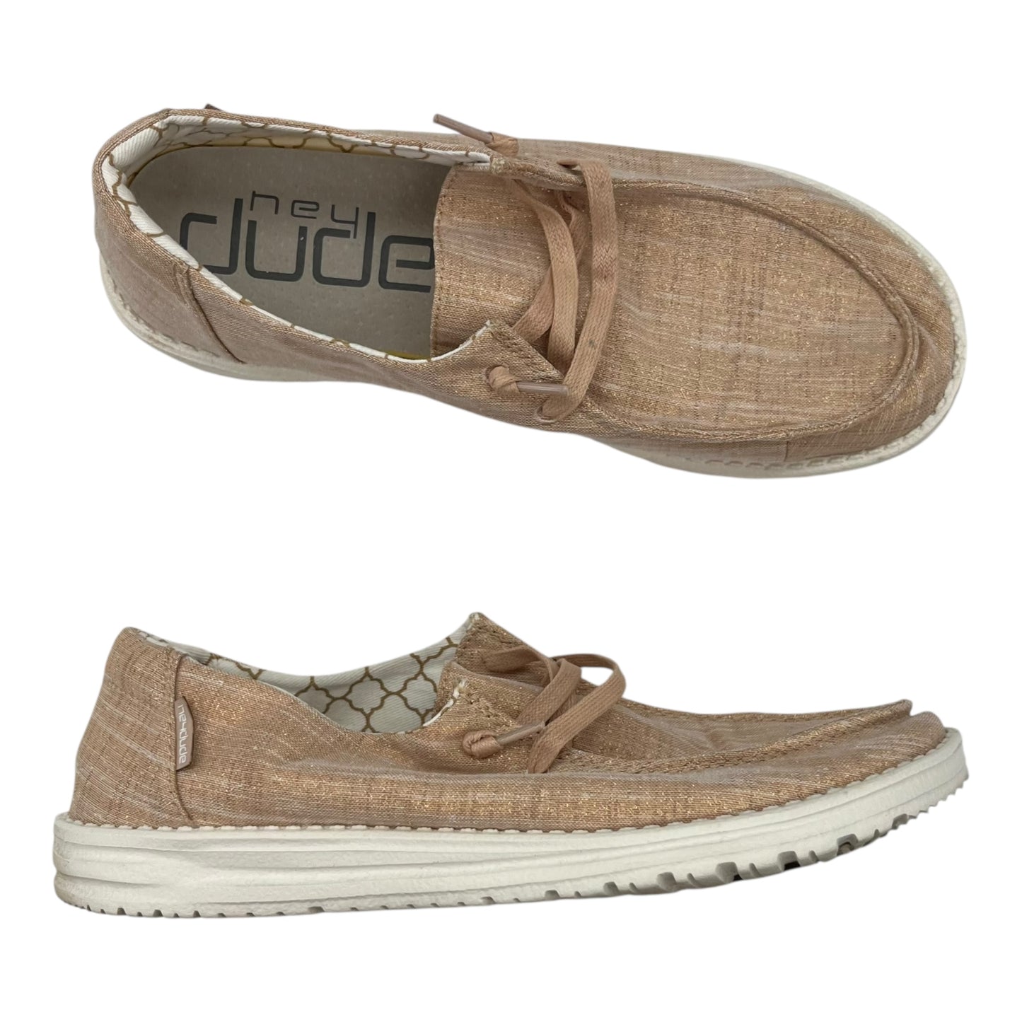 Shoes Flats By Hey Dude In Orange, Size:11