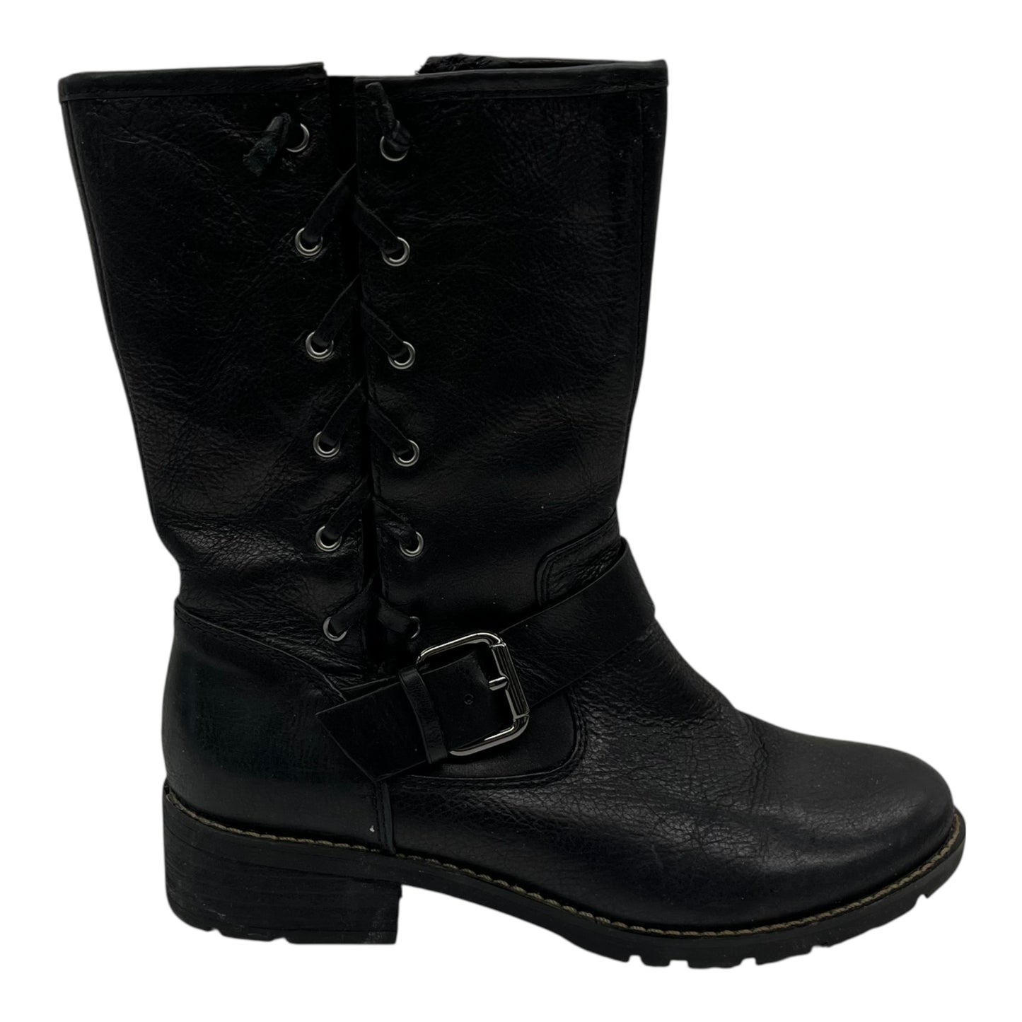 Boots Leather By Sofft In Black, Size:7