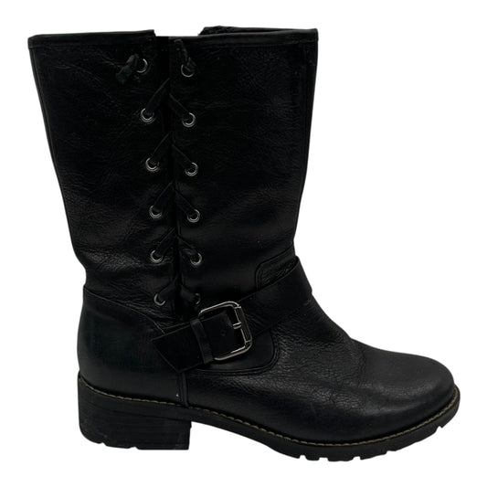 Boots Leather By Sofft In Black, Size:7