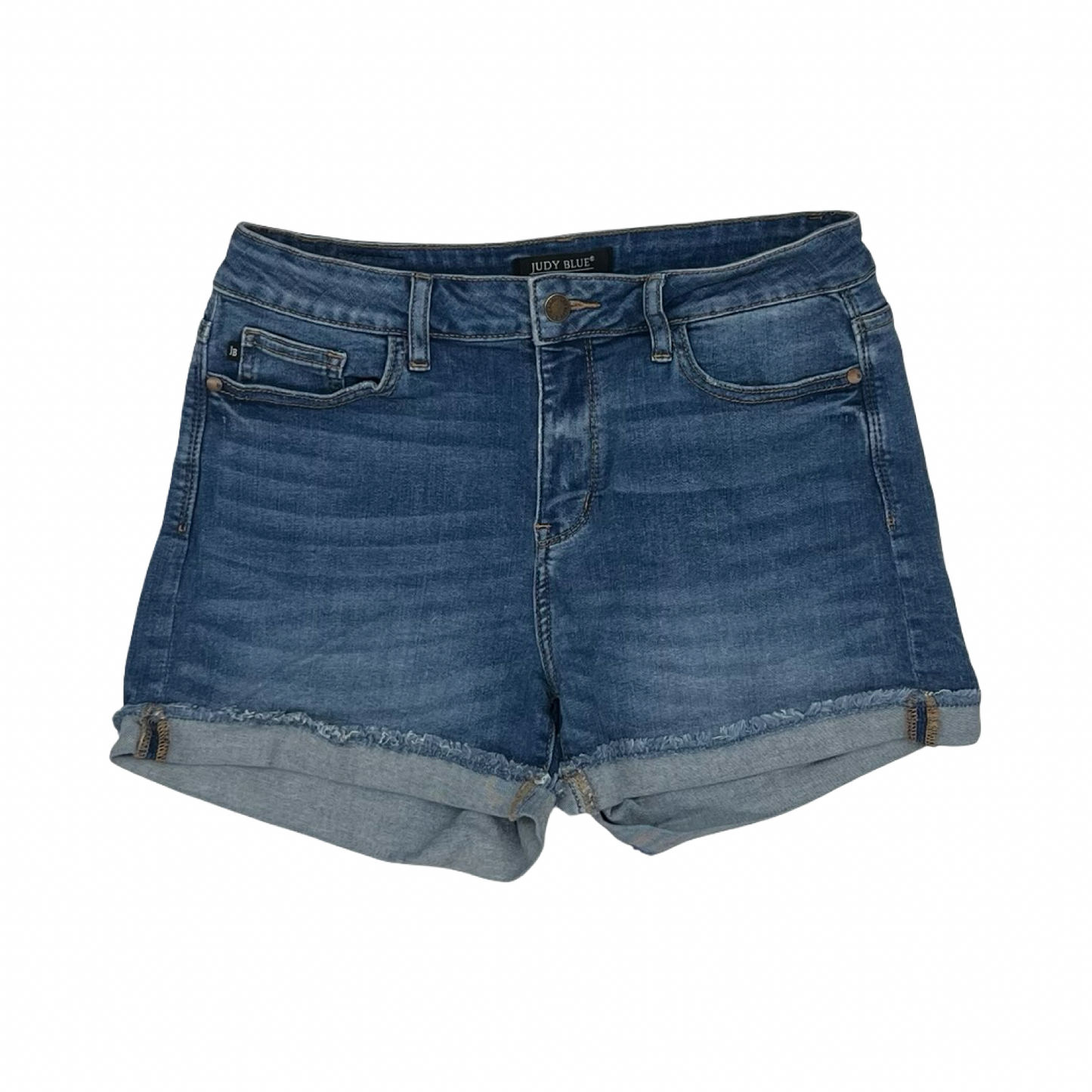 Shorts By Judy Blue In Blue Denim, Size:L