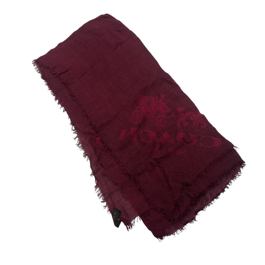 SCARF DESIGNER by COACH In RED