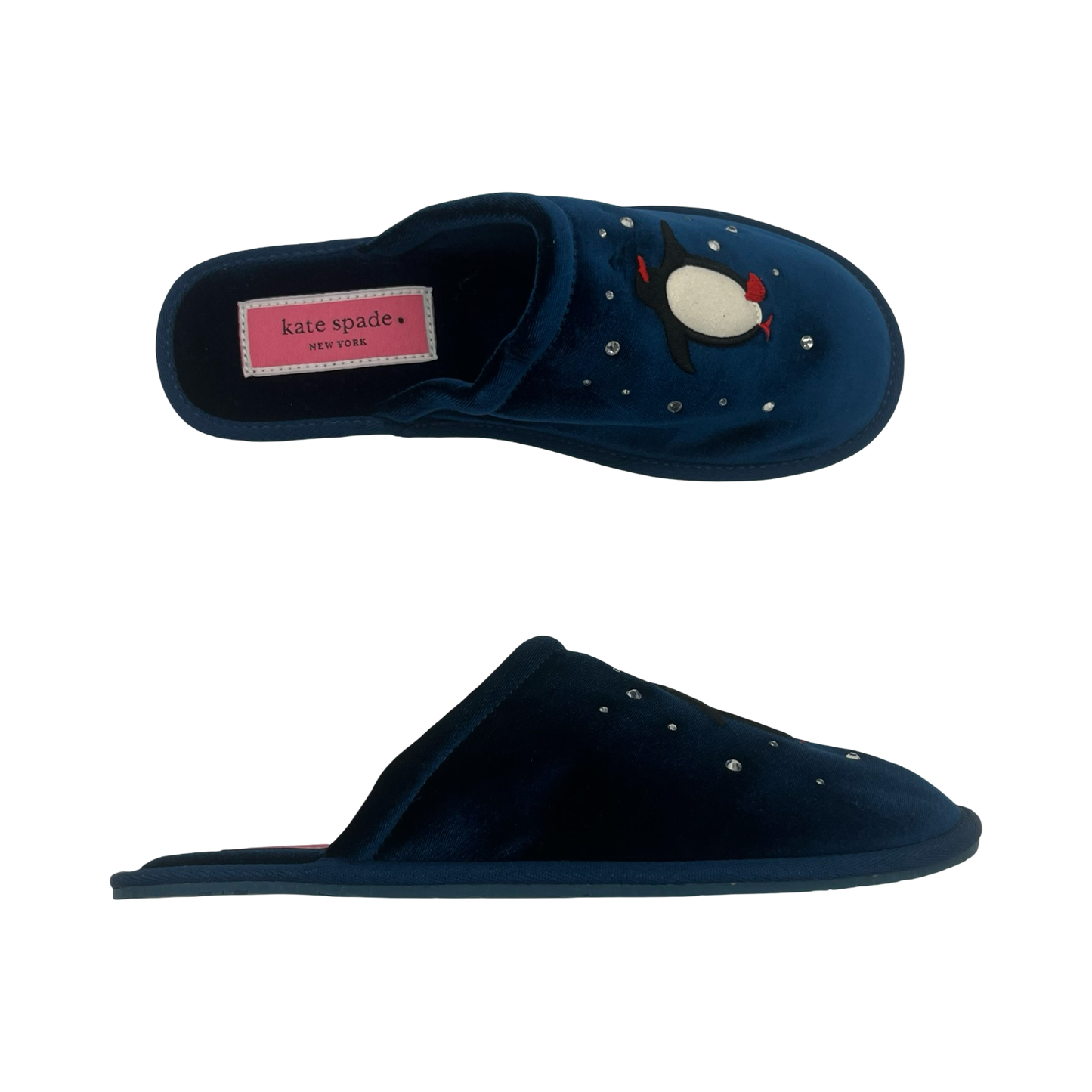 Slippers Designer By Kate Spade In Blue, Size:8