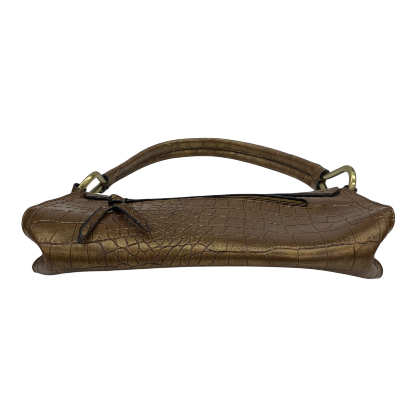 Handbag By Leslie Fay In Bronze, Size:Medium