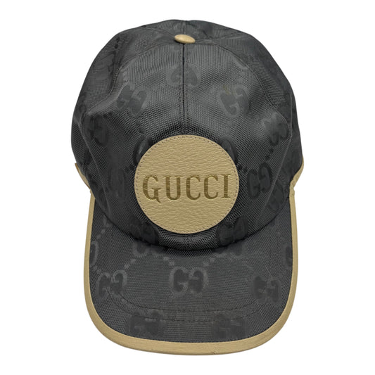 Hat Luxury Designer By Gucci In Cream & Grey