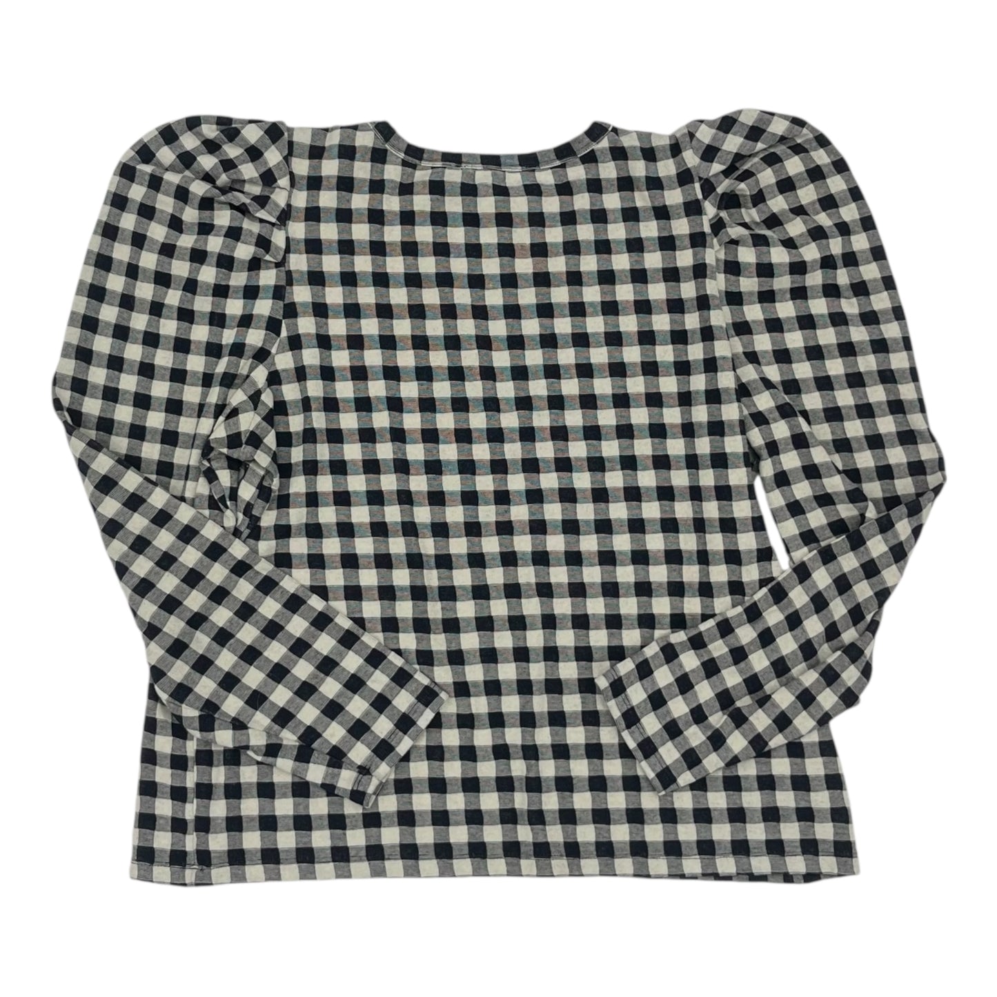Top Ls By Loft In Blue & Cream, Size:Xlp