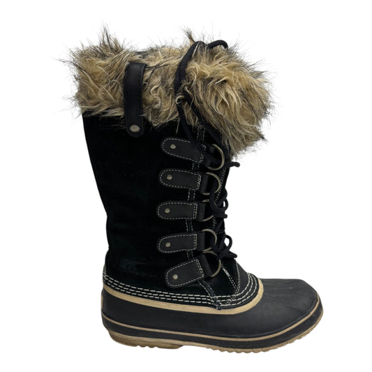 Boots Mid-Calf Flats By Sorel In Black, Size:8