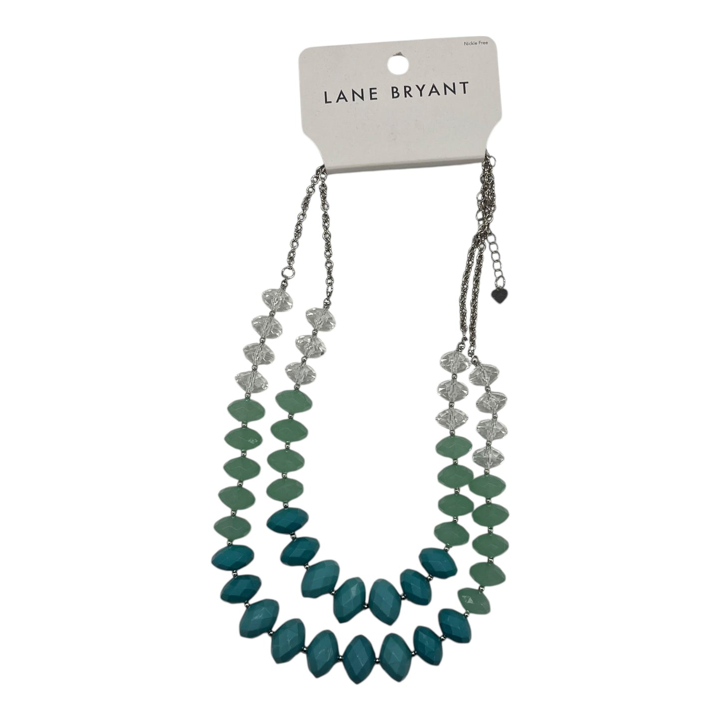 Necklace Statement By Lane Bryant In Blue & Green