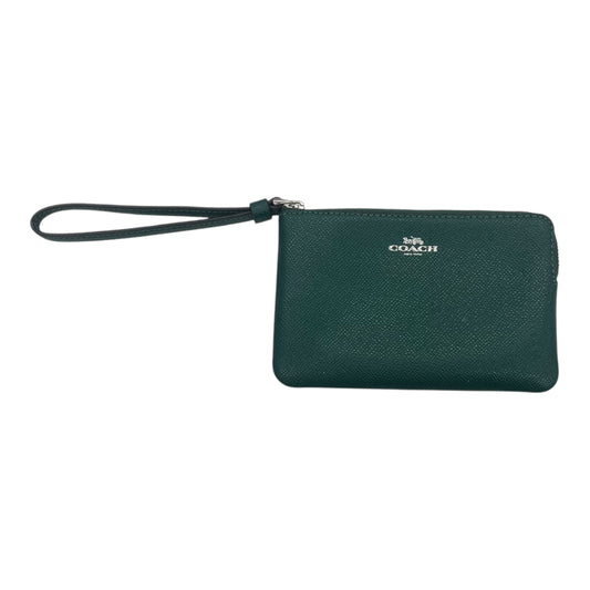 Wristlet Designer By Coach In Green, Size:Small