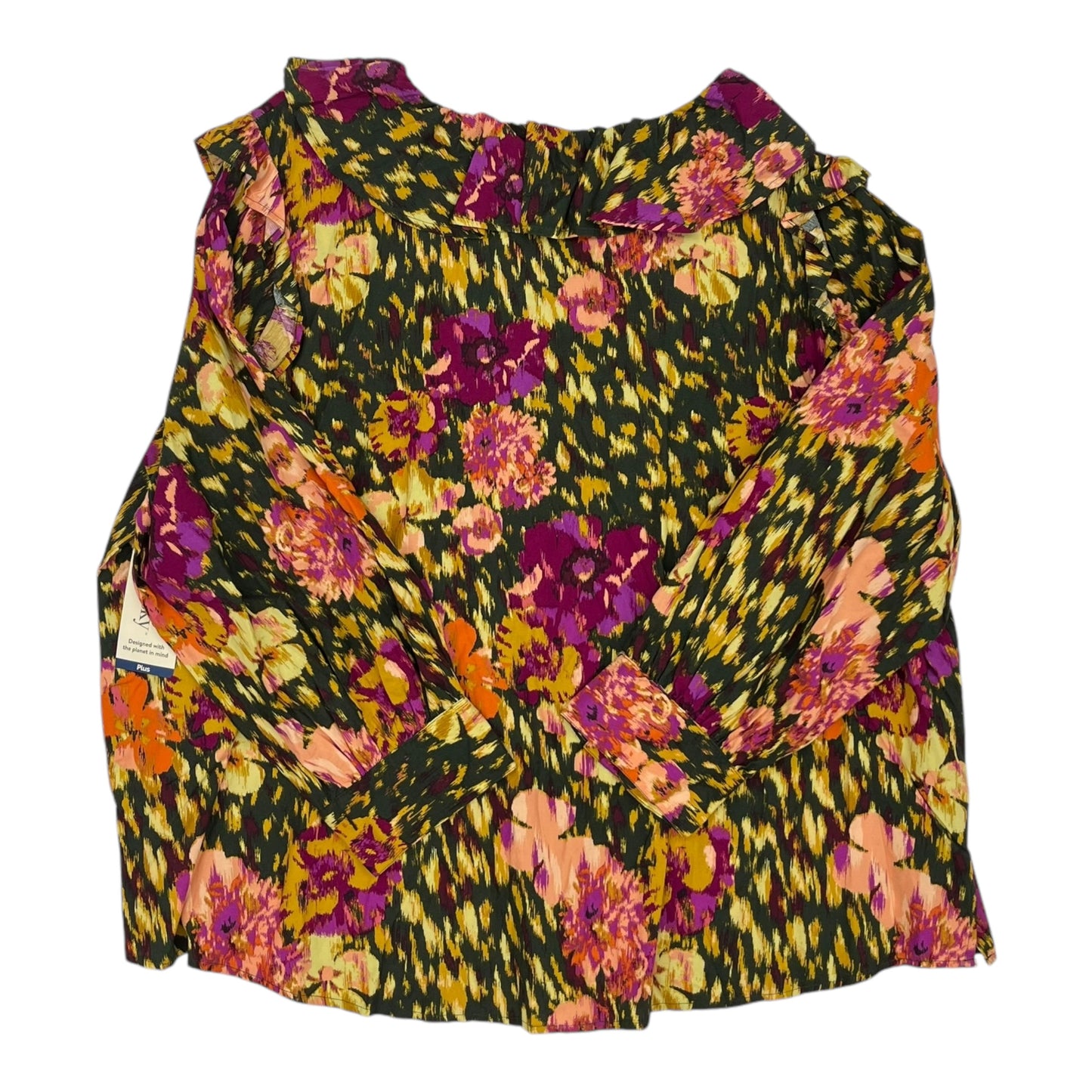 Top Ls By Terra & Sky In Green, Size:4X