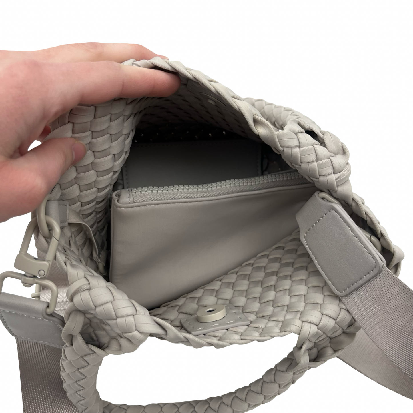 Crossbody By Calia In Grey, Size:Small