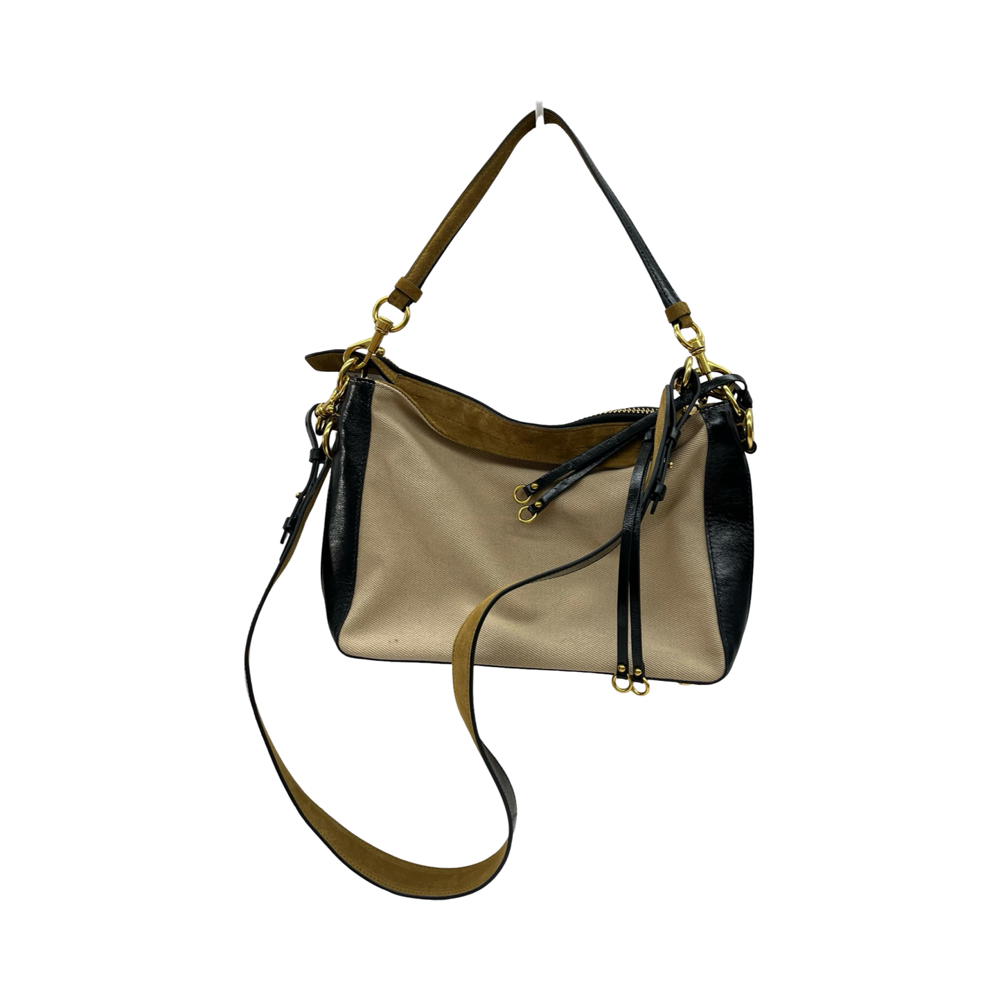 Handbag Designer By Rebecca Minkoff In Brown & Tan, Size:Small