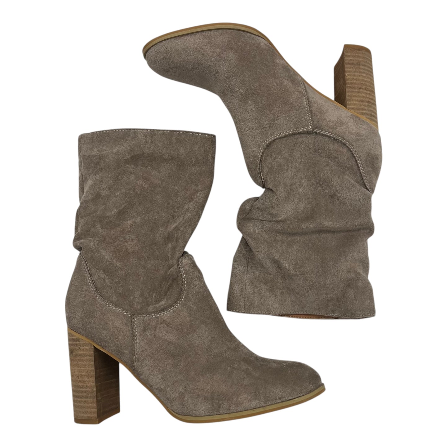 Boots Ankle Heels By Oasis Society In Brown, Size:6.5