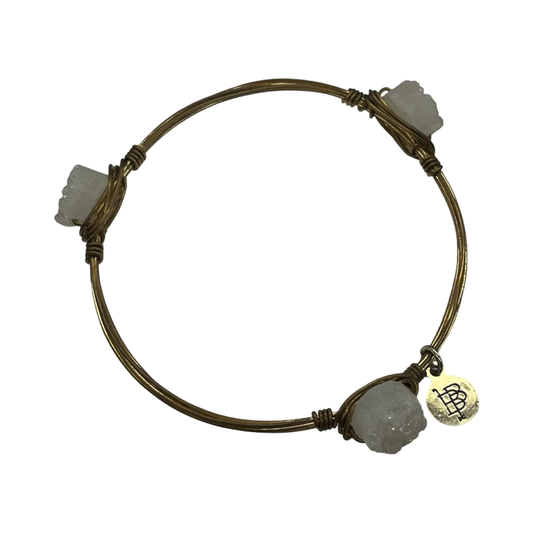 Bracelet Other By Clothes Mentor In Gold & White
