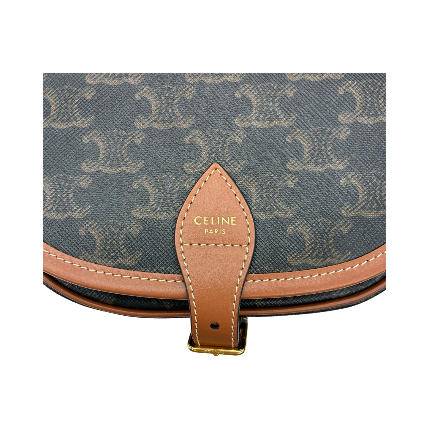 Crossbody Luxury Designer By Celine In Brown, Size:Small