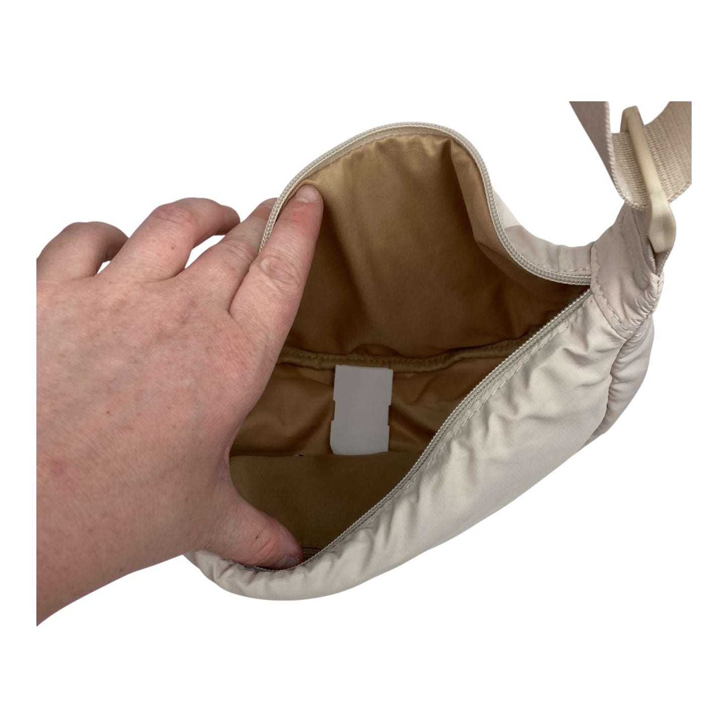 Handbag By Clothes Mentor In Cream, Size:Small