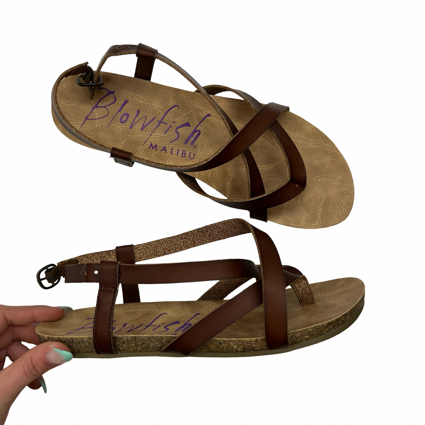 Sandals Flats By Blowfish In Brown, Size:8