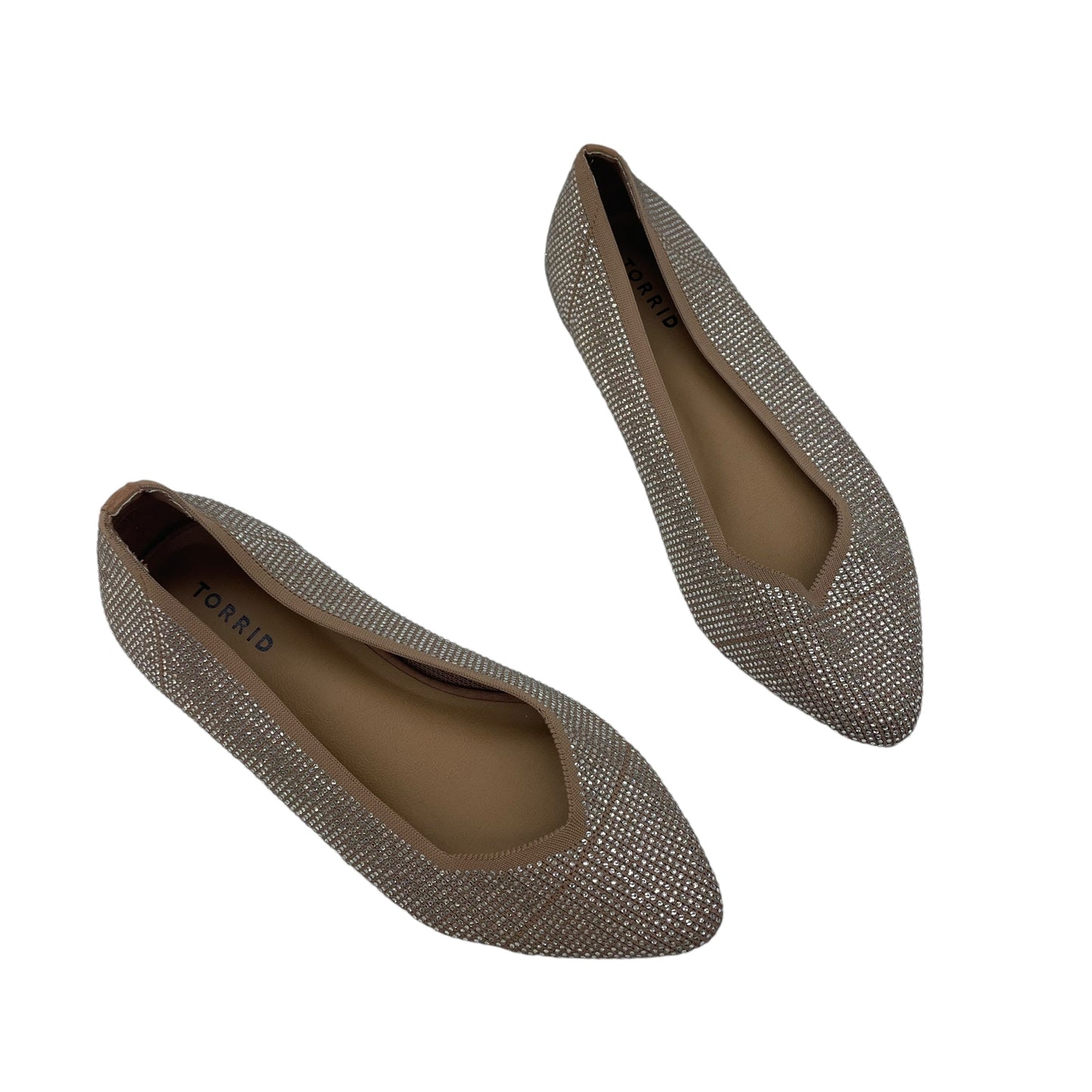 SILVER & TAN SHOES FLATS by TORRID Size:10