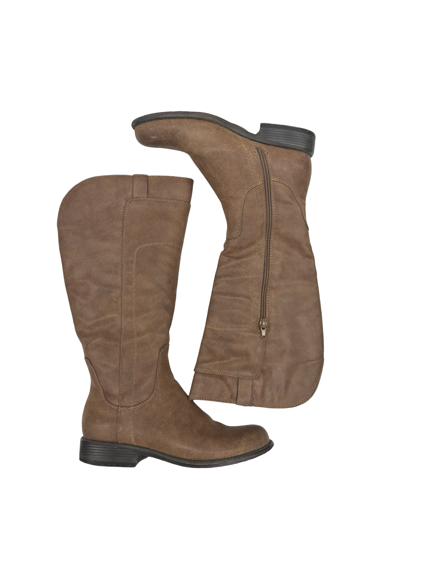 Boots Mid-Calf Heels By Clothes Mentor In Brown, Size:6