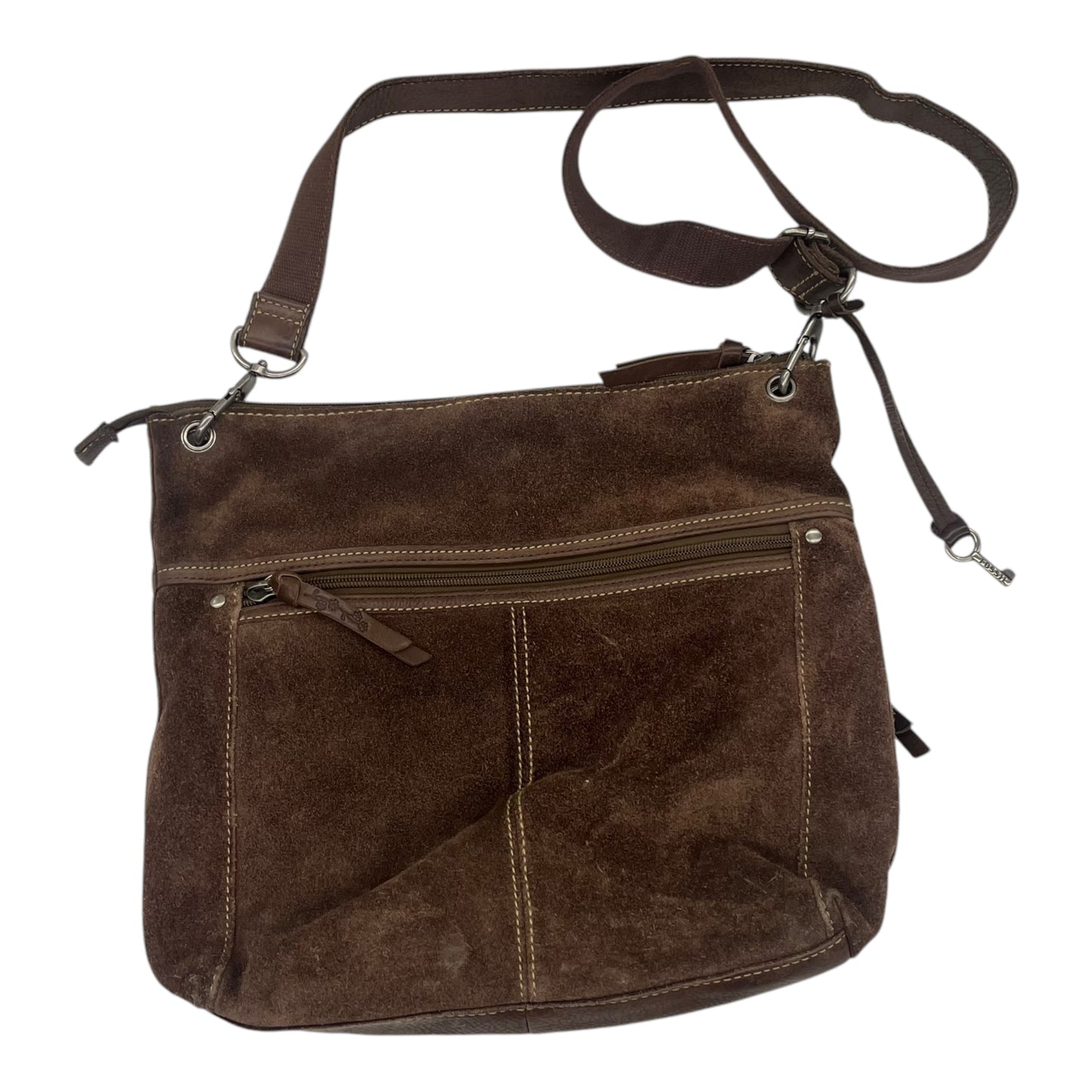 Crossbody By Fossil In Brown, Size:Large