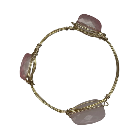 Bracelet Other By Clothes Mentor In Gold & Pink