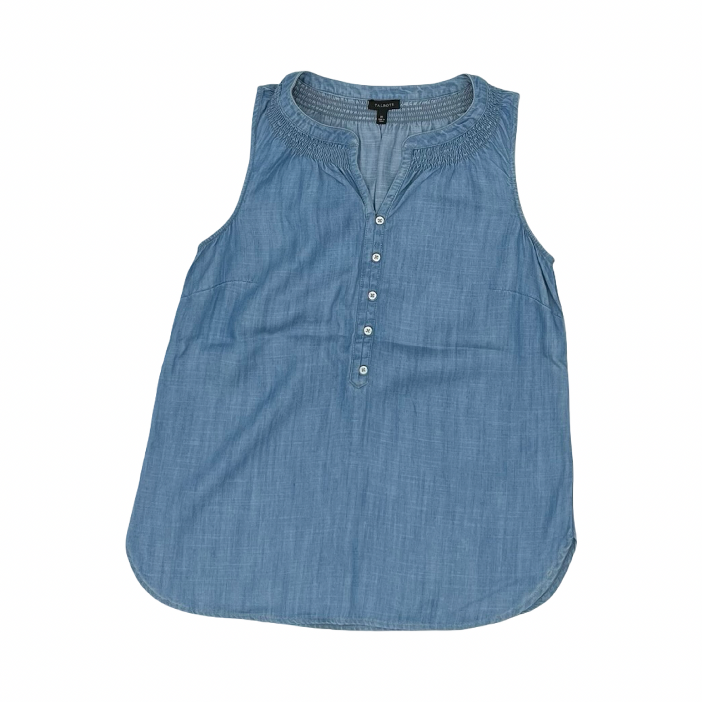 Blouse Sleeveless By Talbots In Blue, Size:Xs