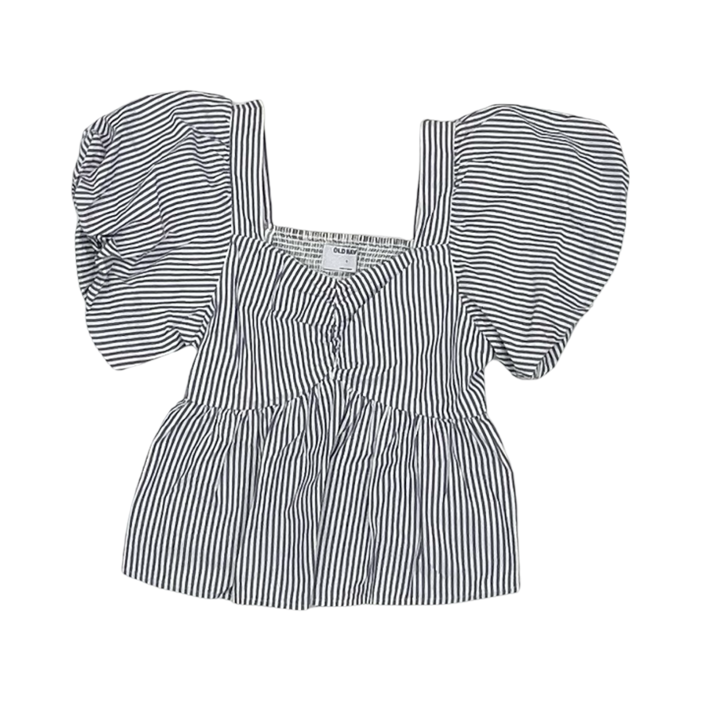 Blouse Ss By Old Navy In Blue & White, Size:S