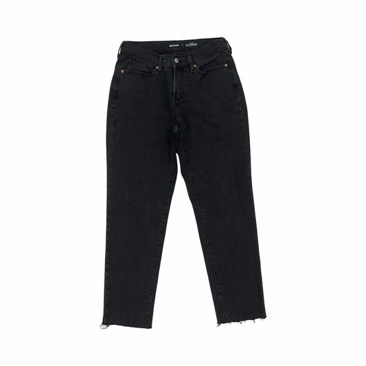 Jeans Straight By Old Navy In Black Denim, Size:6