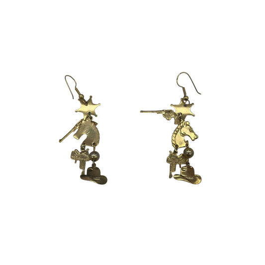 Earrings Dangle/Drop By Clothes Mentor In Gold