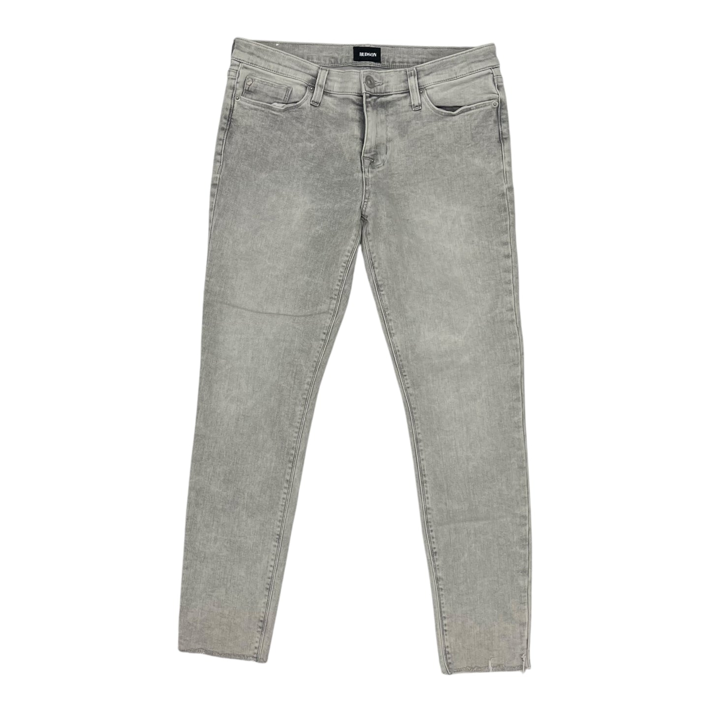 Jeans Skinny By Hudson In Grey Denim, Size:8