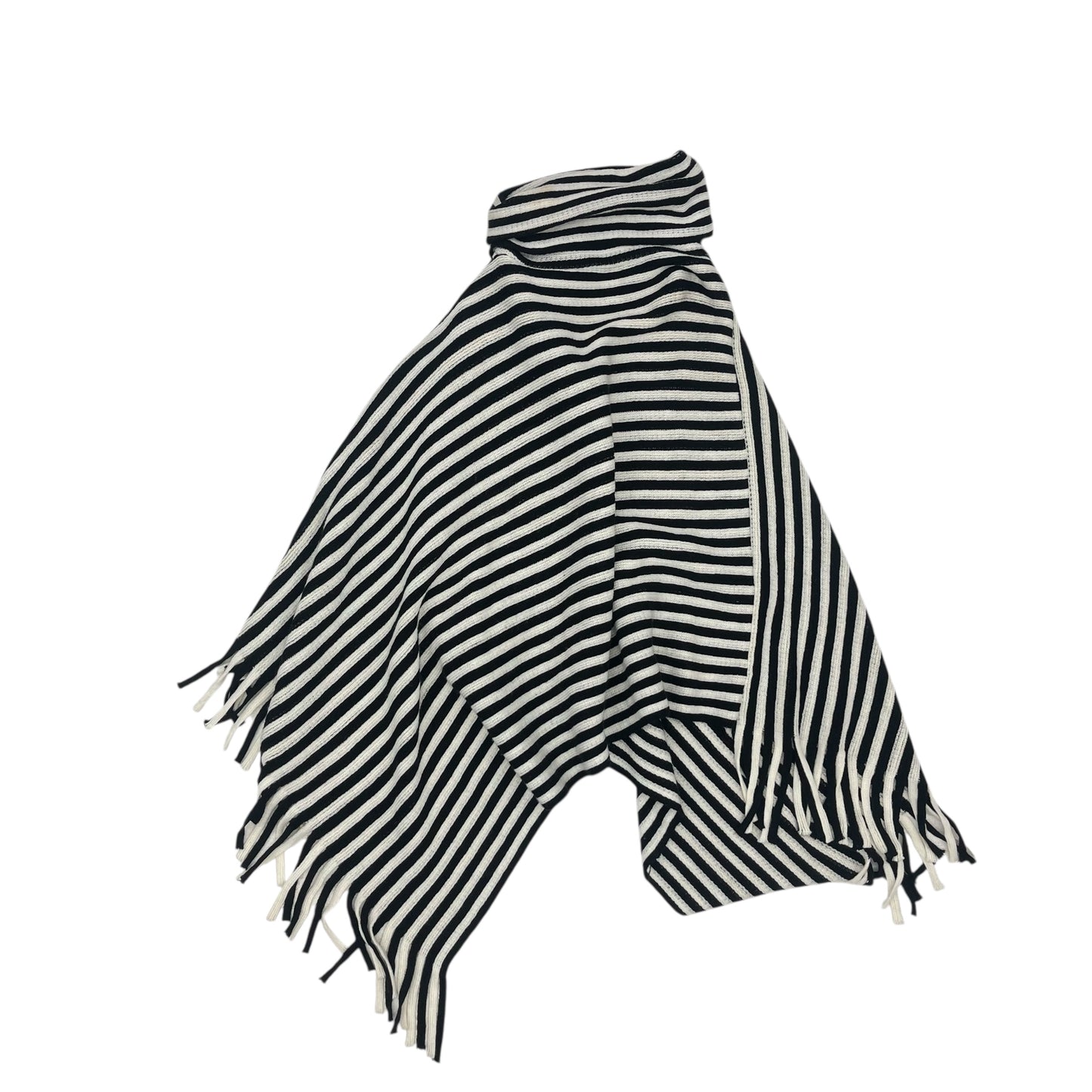 Poncho By Cmf In Black & Cream, Size:Osfm