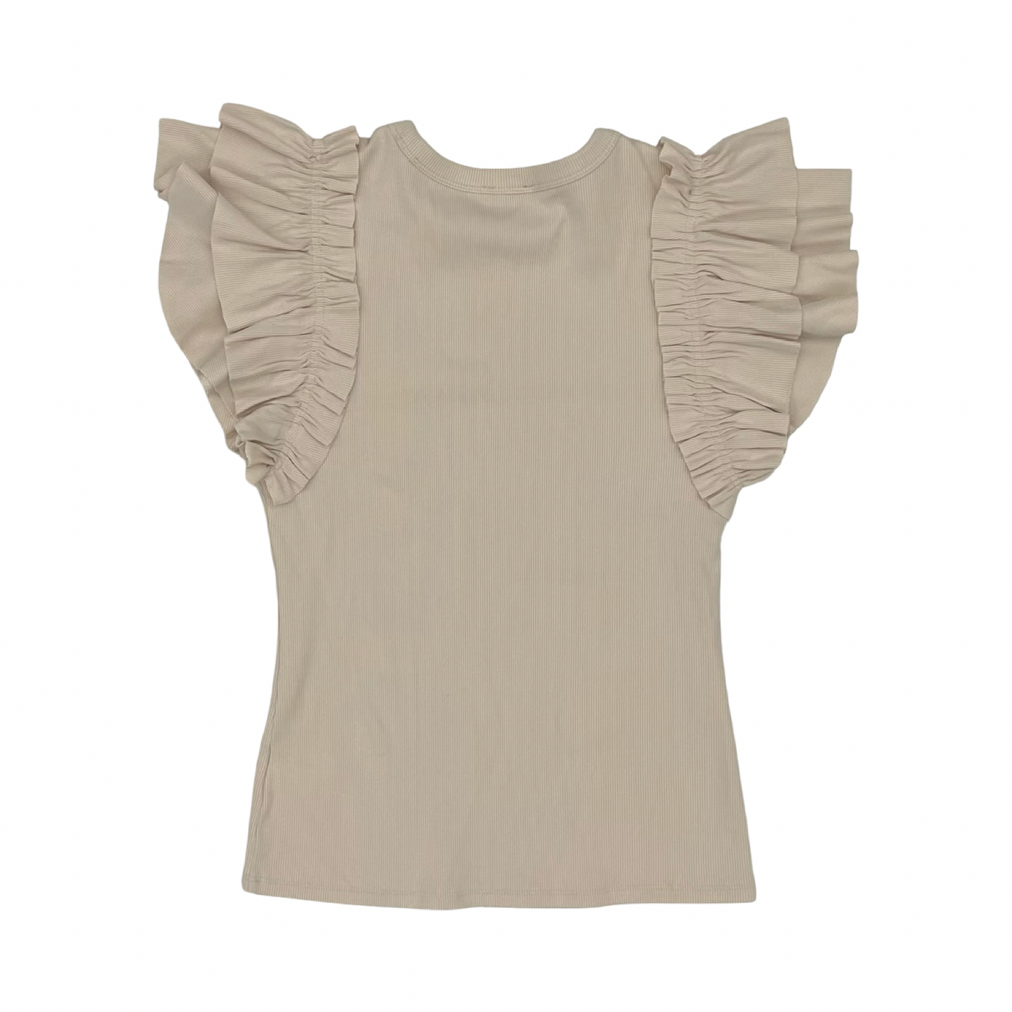 Top Ss By Express In Tan, Size:M