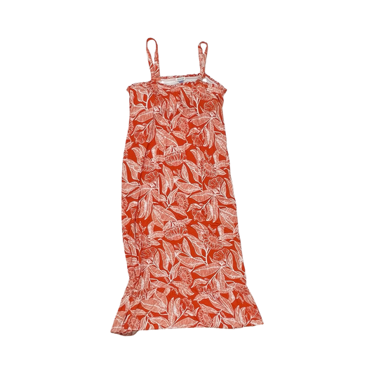 Dress Casual Maxi By Serra In Orange & White, Size:Xl