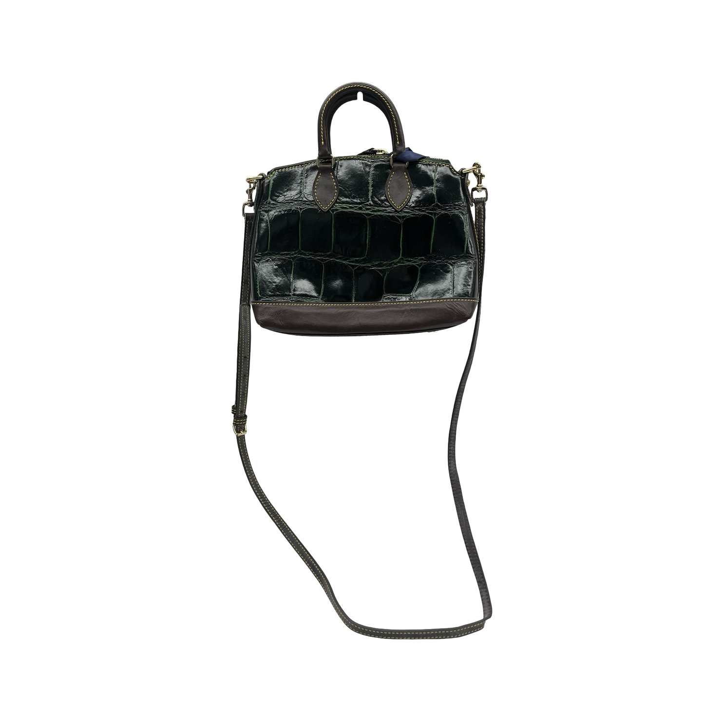 Handbag Designer By Dooney And Bourke In Black & Green, Size:Small