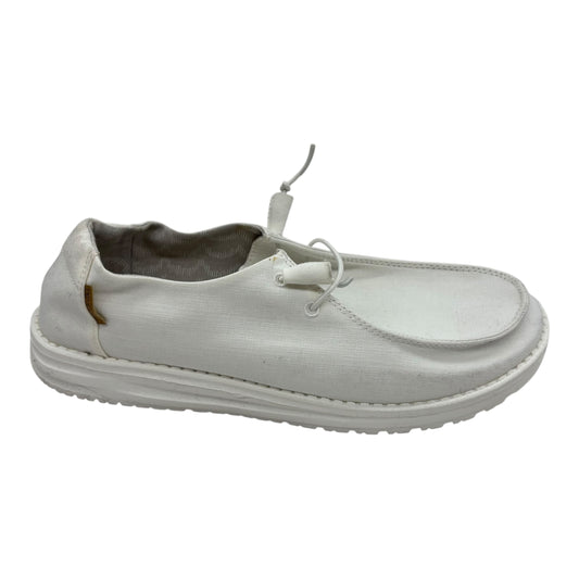 Shoes Sneakers By Hey Dude In White, Size:11