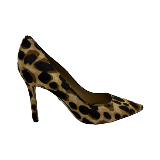 Shoes Heels Stiletto By Sam Edelman In Leopard Print, Size:7