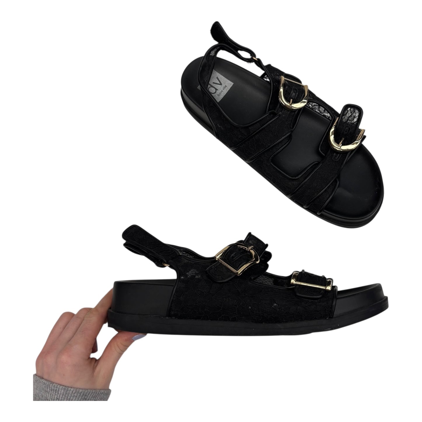 Sandals Flats By Dolce Vita In Black, Size:10