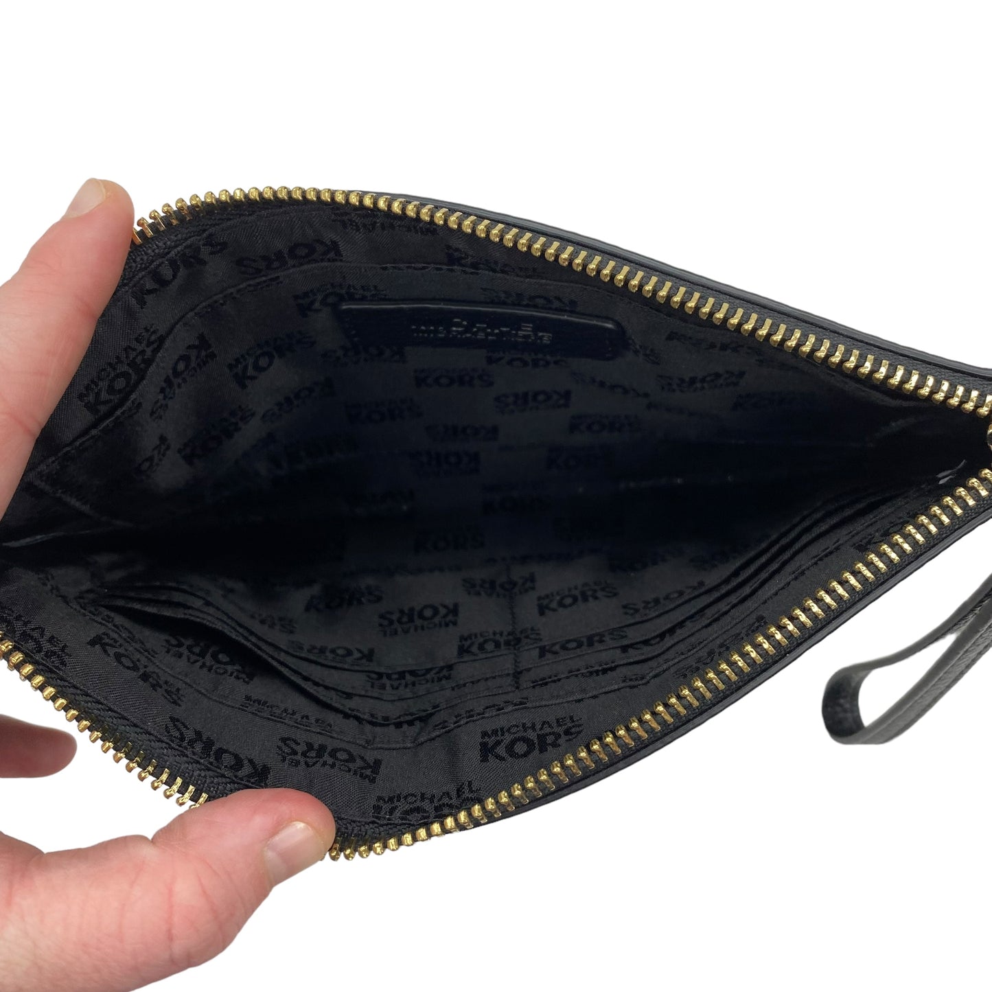 BLACK WRISTLET DESIGNER by MICHAEL KORS Size:LARGE