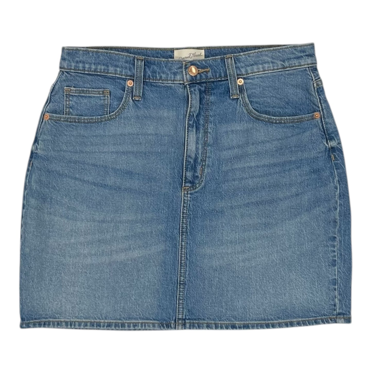 Skirt Mini & Short By Universal Thread In Blue Denim, Size:10