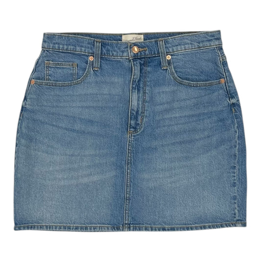 Skirt Mini & Short By Universal Thread In Blue Denim, Size:10