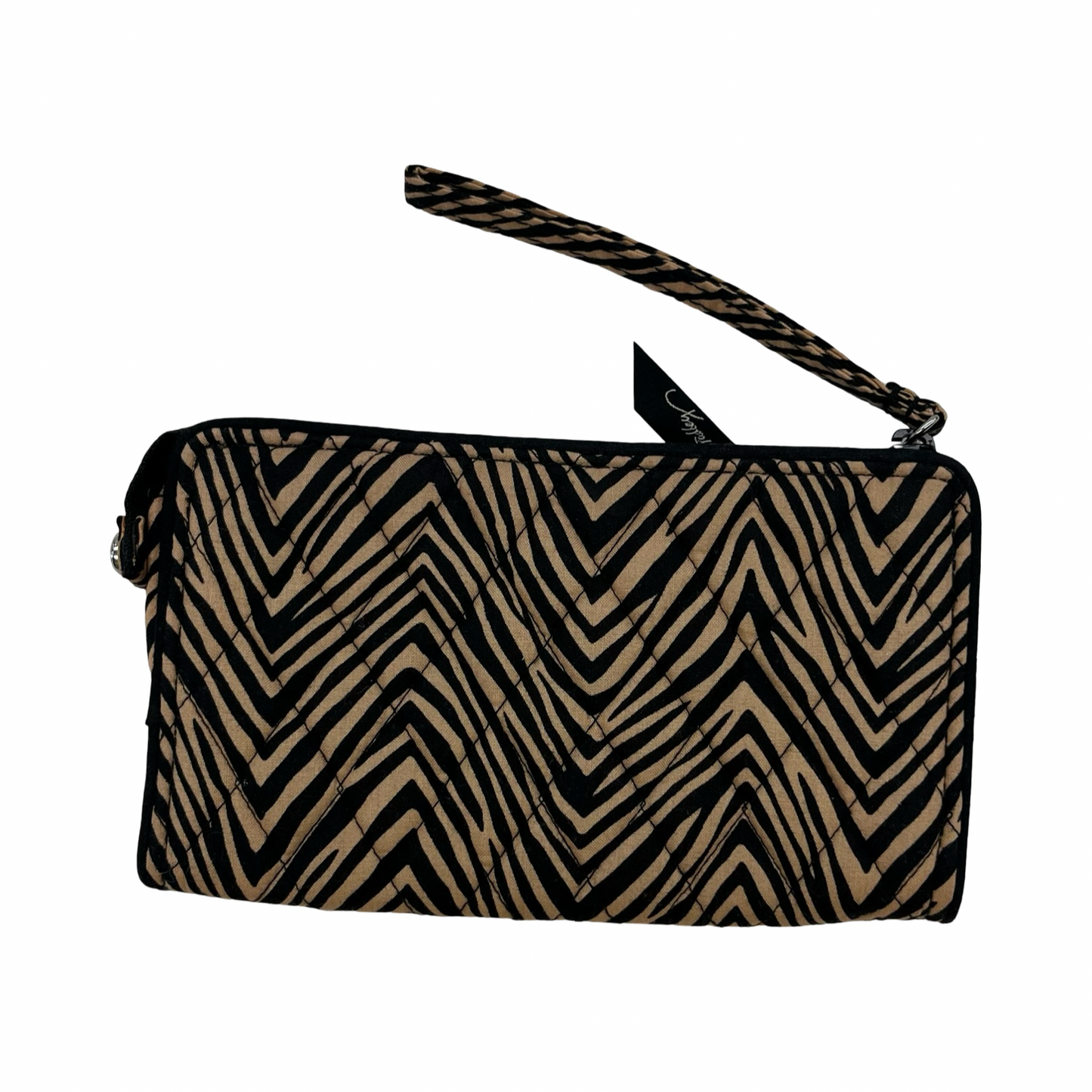Wallet By Vera Bradley In Black & Brown, Size:Large